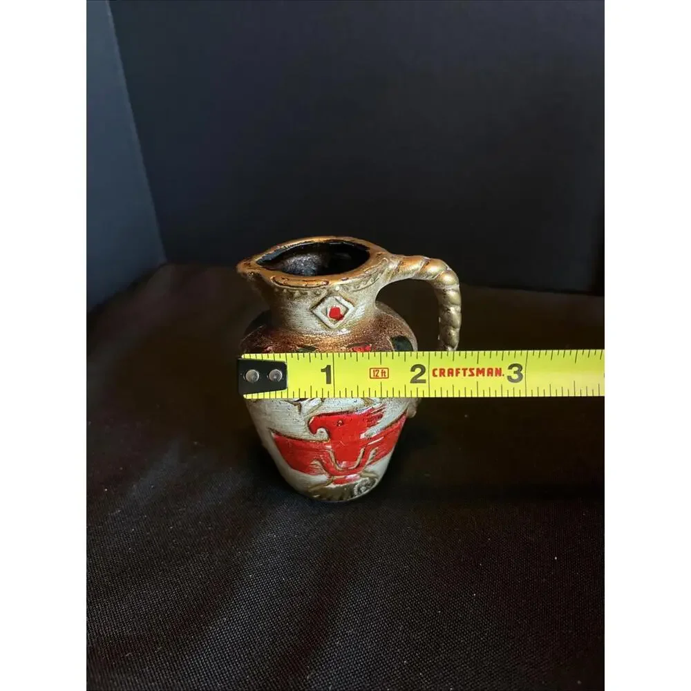 Vintage Little Thunderbird Native American pitcher jug small with Indian Symbols